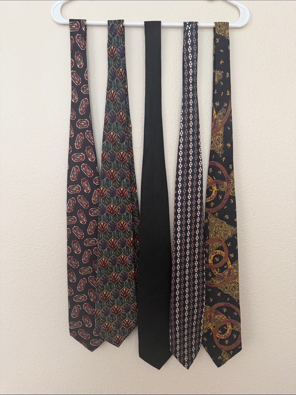 Nordstom/Talbott Men's Silk Tie Set in Black, Navy, Burgundy, Green, Gold
